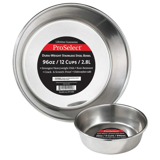 ProSelect Dura Weight Stainless Steel Dishes 64 oz