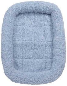 Slumber Pet Sherpa Crate Beds L Slate Blue