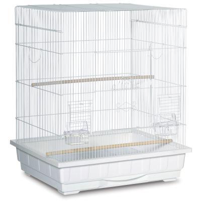 Prevue Pet Keet Tiel Square Roof Bird Cage White SP25212W W